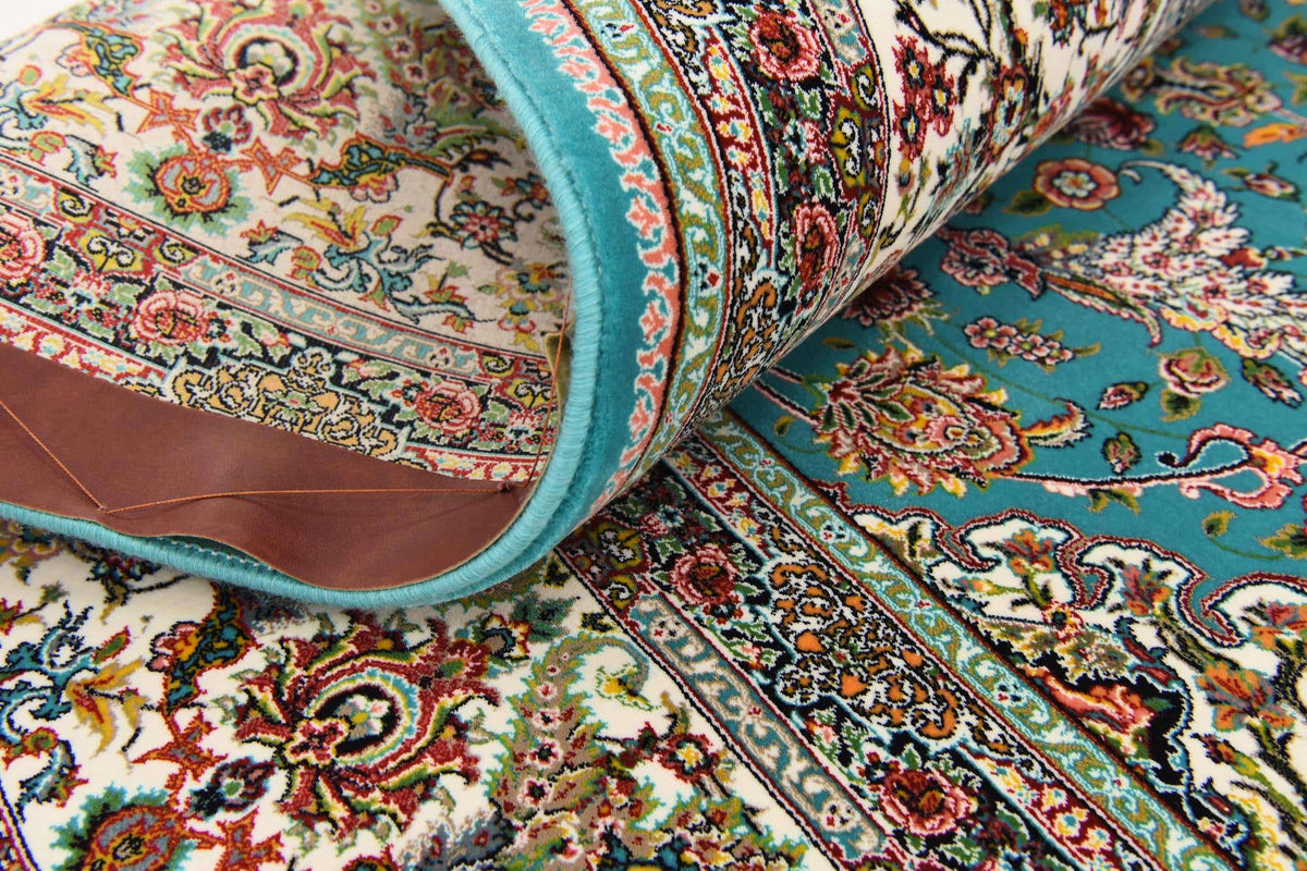 Rechteck Teppich Dynasty in Türkis von Hadorn™ - Lifestyle Image