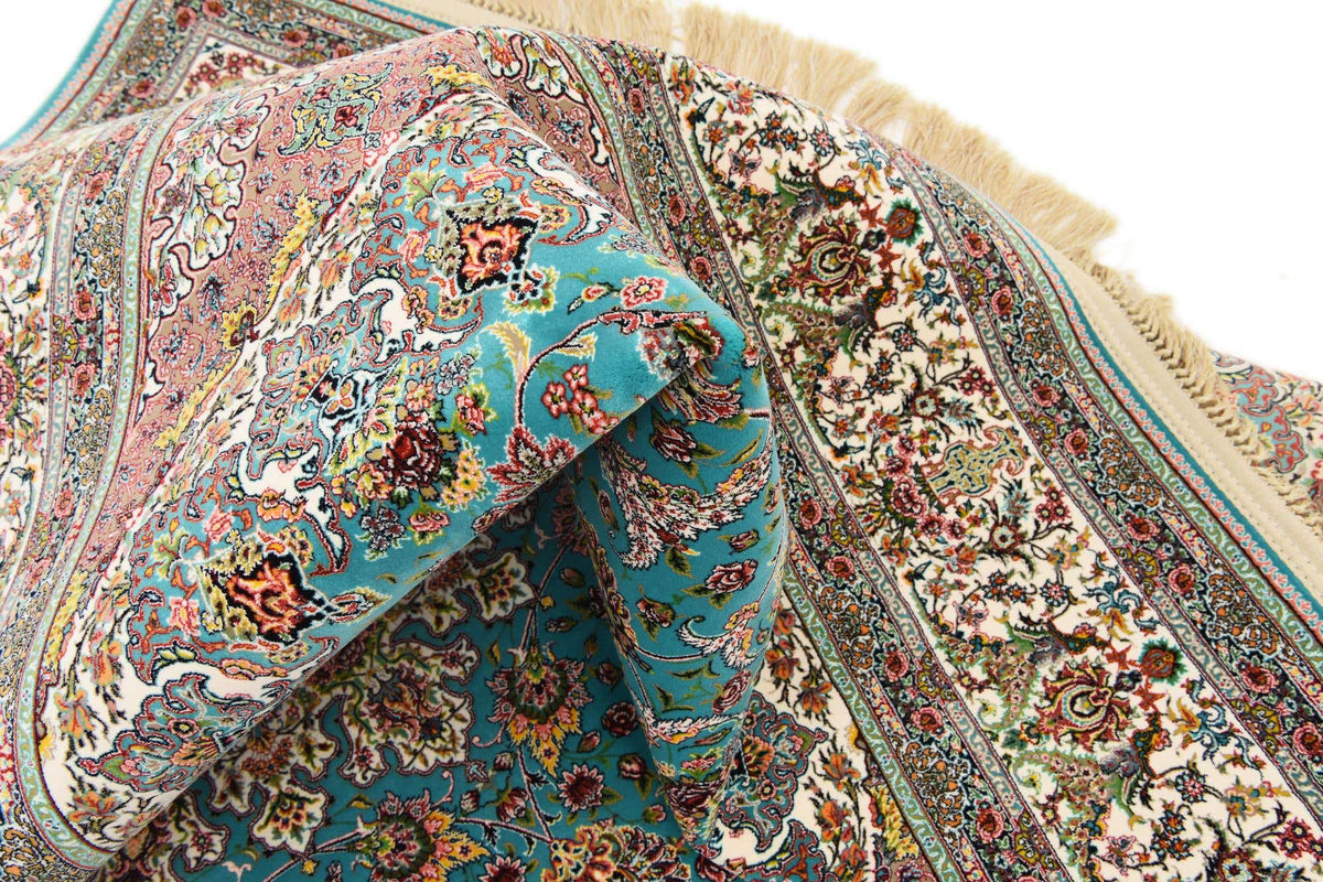 Rechteck Teppich Dynasty in Türkis von Hadorn™ - Lifestyle Image