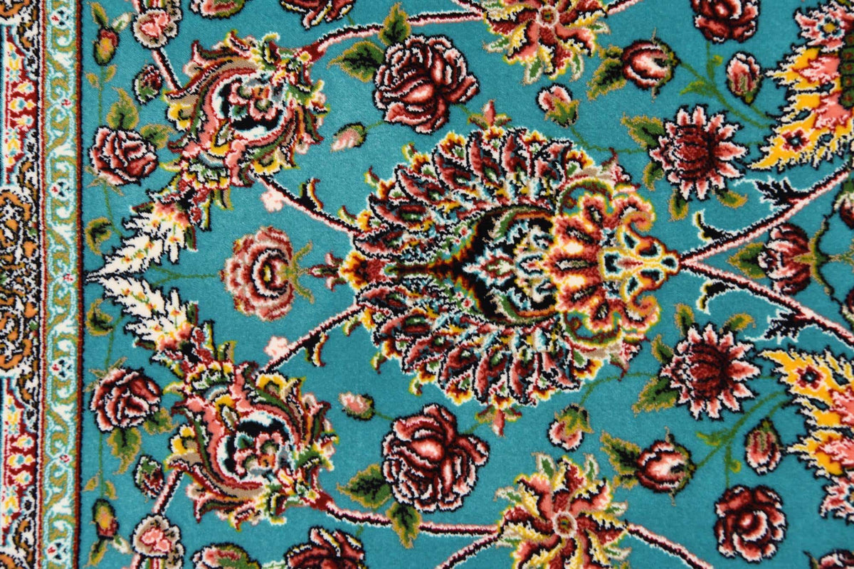 Rechteck Teppich Dynasty in Türkis von Hadorn™ - Lifestyle Image