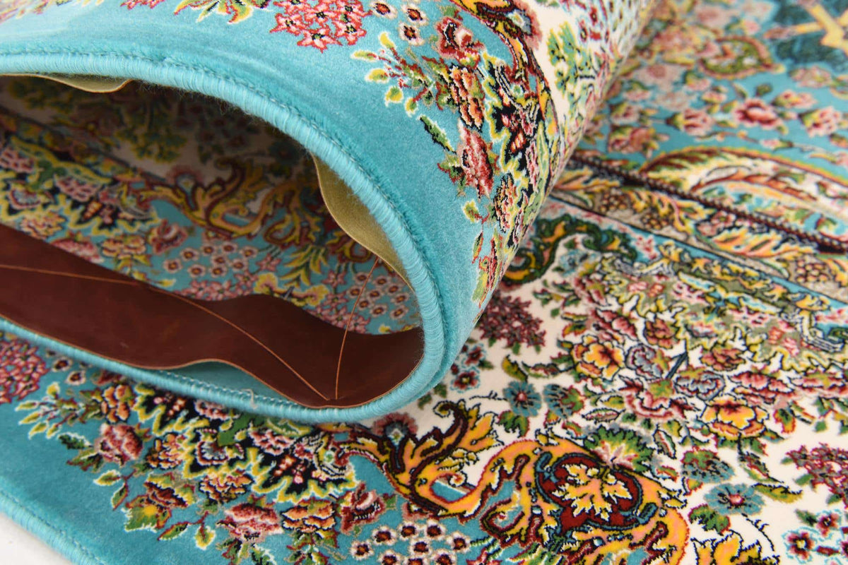 Rechteck Teppich Dynasty in Türkis von Hadorn™ - Lifestyle Image