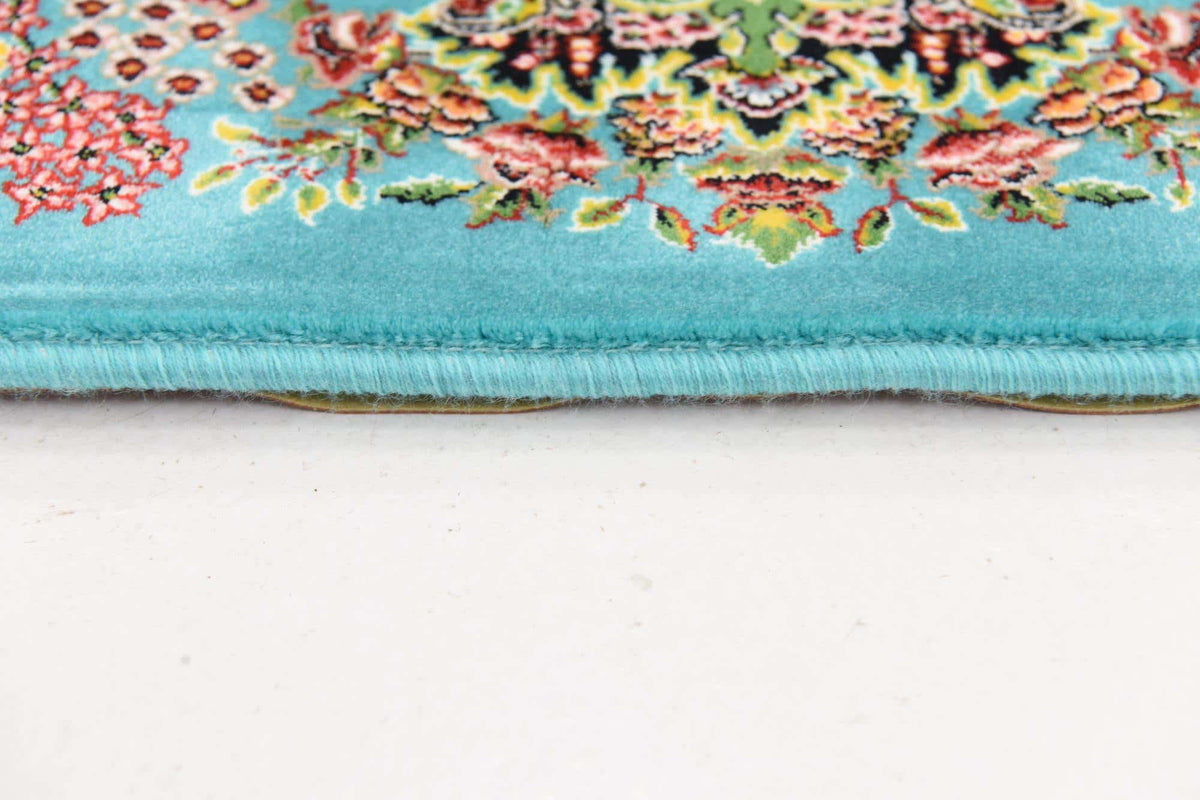 Rechteck Teppich Dynasty in Türkis von Hadorn™ - Lifestyle Image