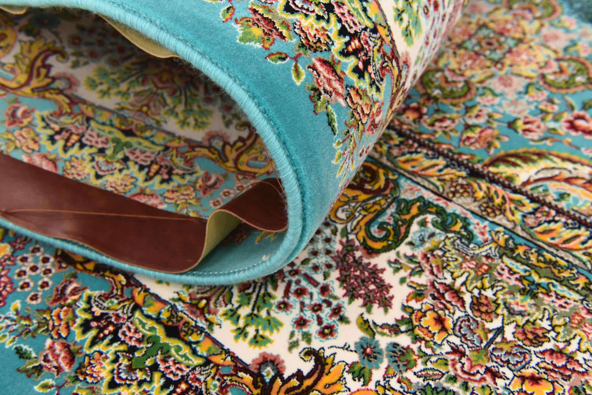 Rechteck Teppich Dynasty in Türkis von Hadorn™ - Lifestyle Image