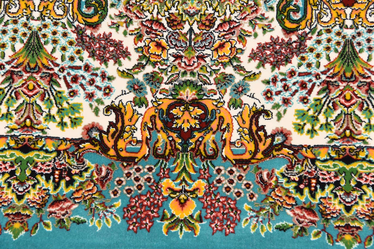 Rechteck Teppich Dynasty in Türkis von Hadorn™ - Lifestyle Image