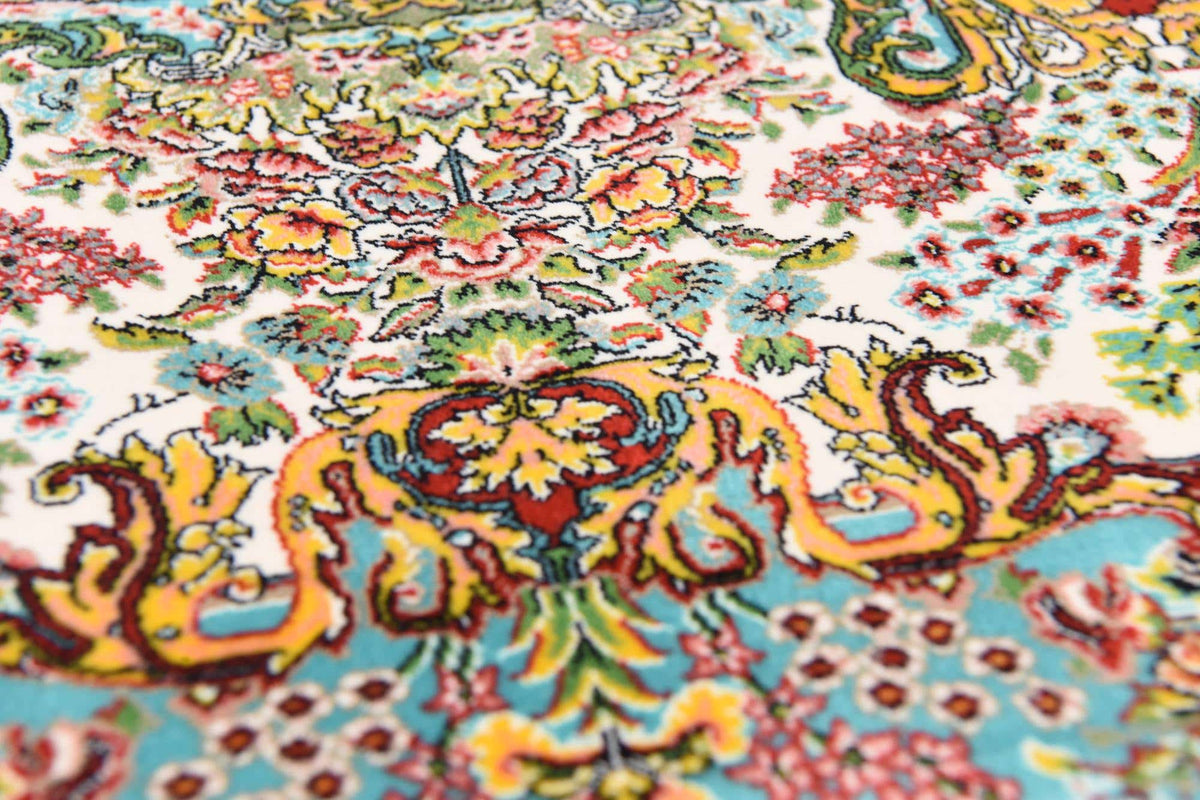 Rechteck Teppich Dynasty in Türkis von Hadorn™ - Lifestyle Image