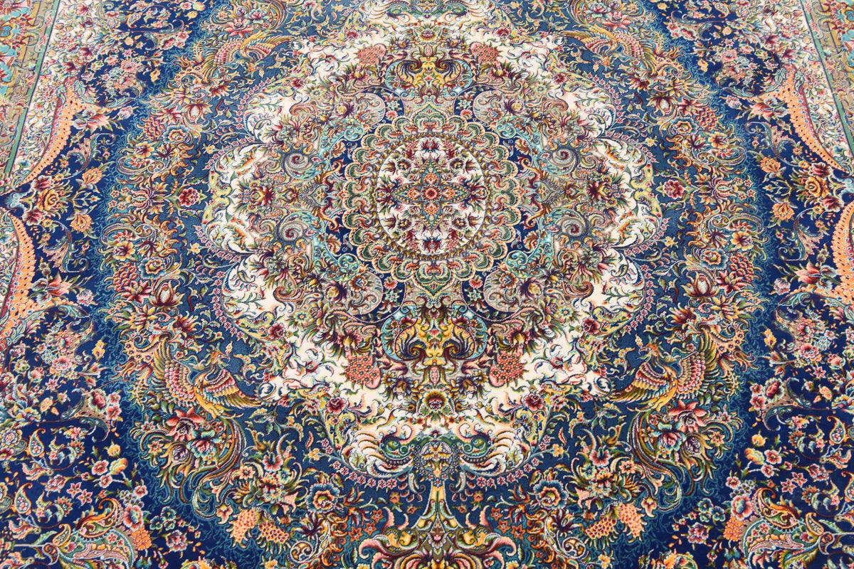 Rechteck Teppich Dynasty in Dunkelblau von Hadorn™ - Lifestyle Image