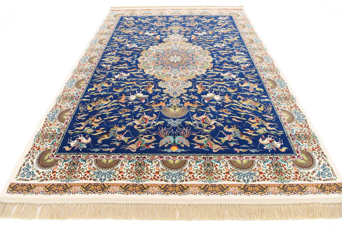 Rechteck Teppich Dynasty in Dunkelblau von Hadorn™ - Lifestyle Image