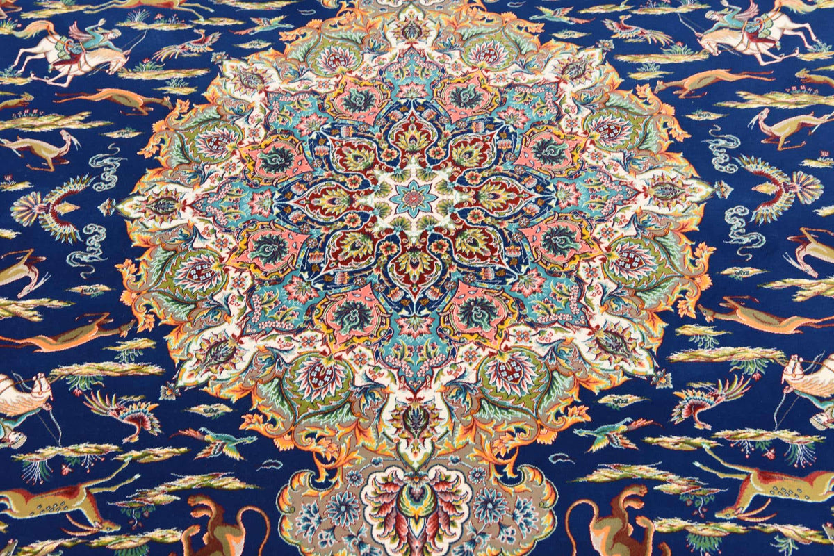 Rechteck Teppich Dynasty in Dunkelblau von Hadorn™ - Lifestyle Image