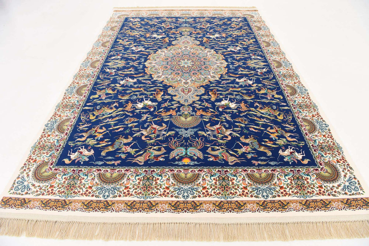 Rechteck Teppich Dynasty in Dunkelblau von Hadorn™ - Lifestyle Image