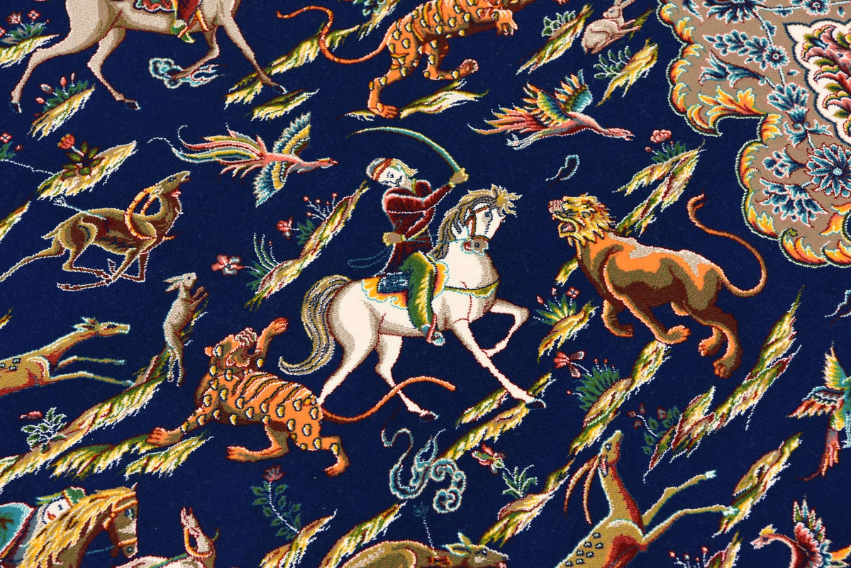 Rechteck Teppich Dynasty in Dunkelblau von Hadorn™ - Lifestyle Image