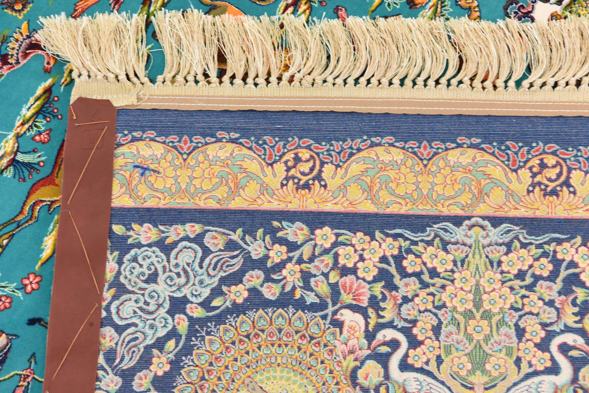 Rechteck Teppich Dynasty in Türkis von Hadorn™ - Lifestyle Image