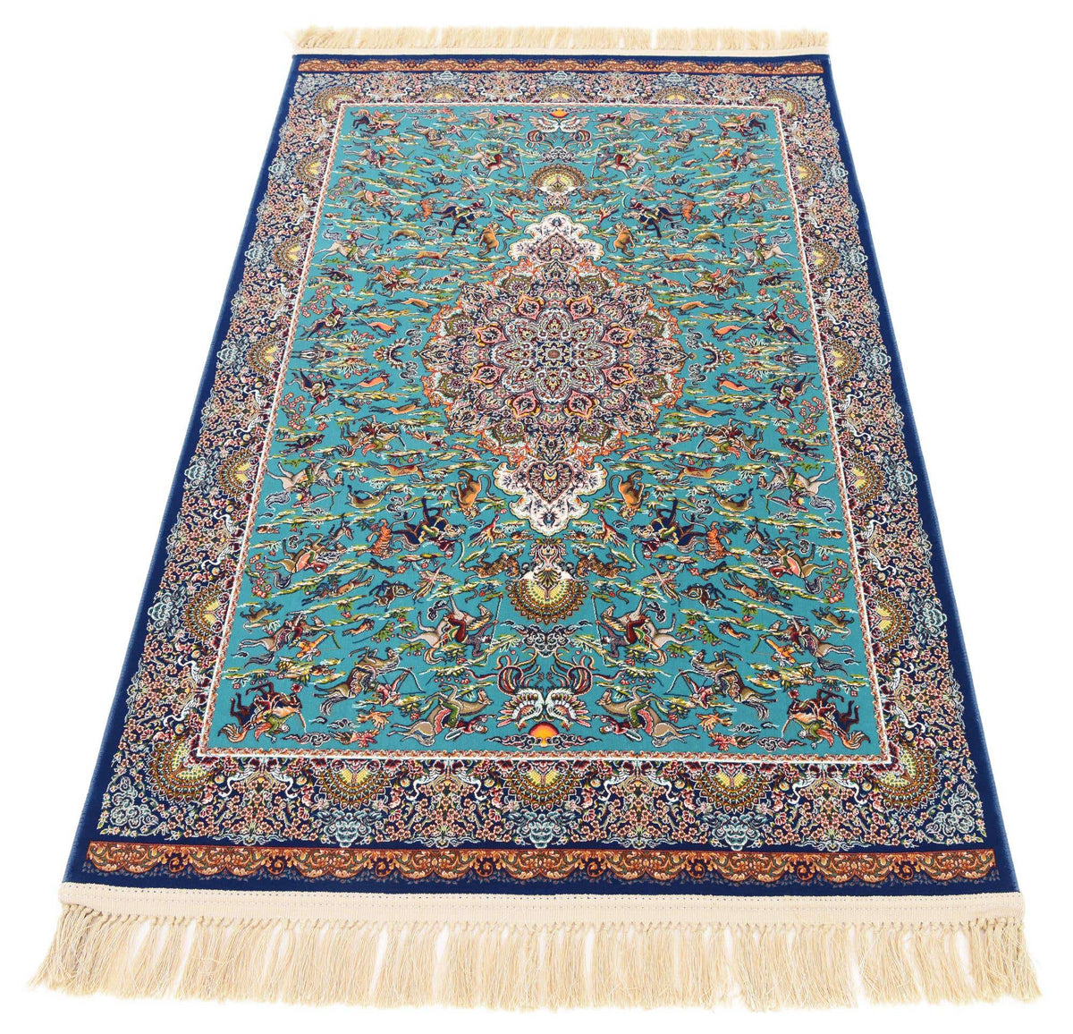 Läufer Teppich Dynasty in Türkis von Hadorn™ - Lifestyle Image