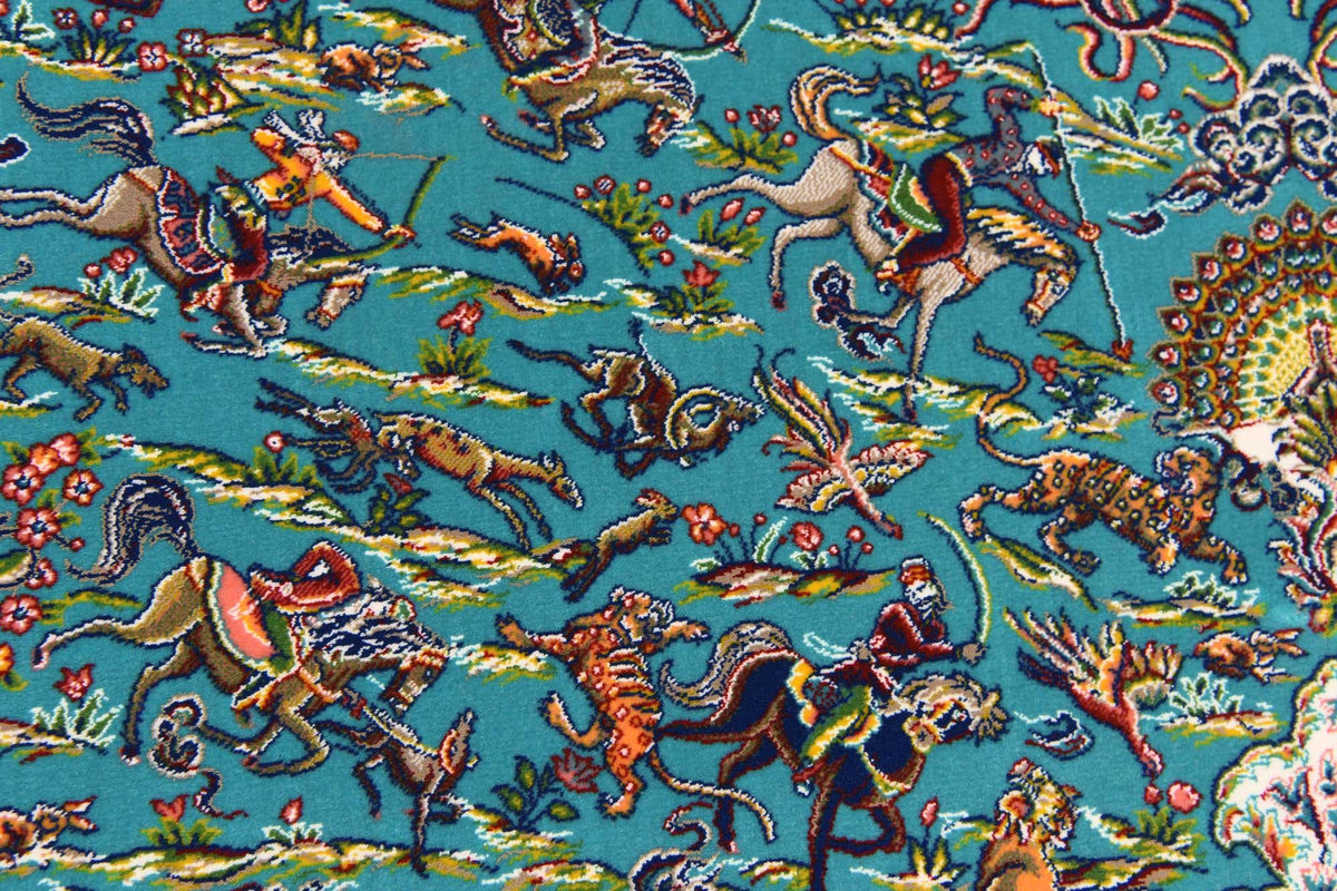 Läufer Teppich Dynasty in Türkis von Hadorn™ - Lifestyle Image