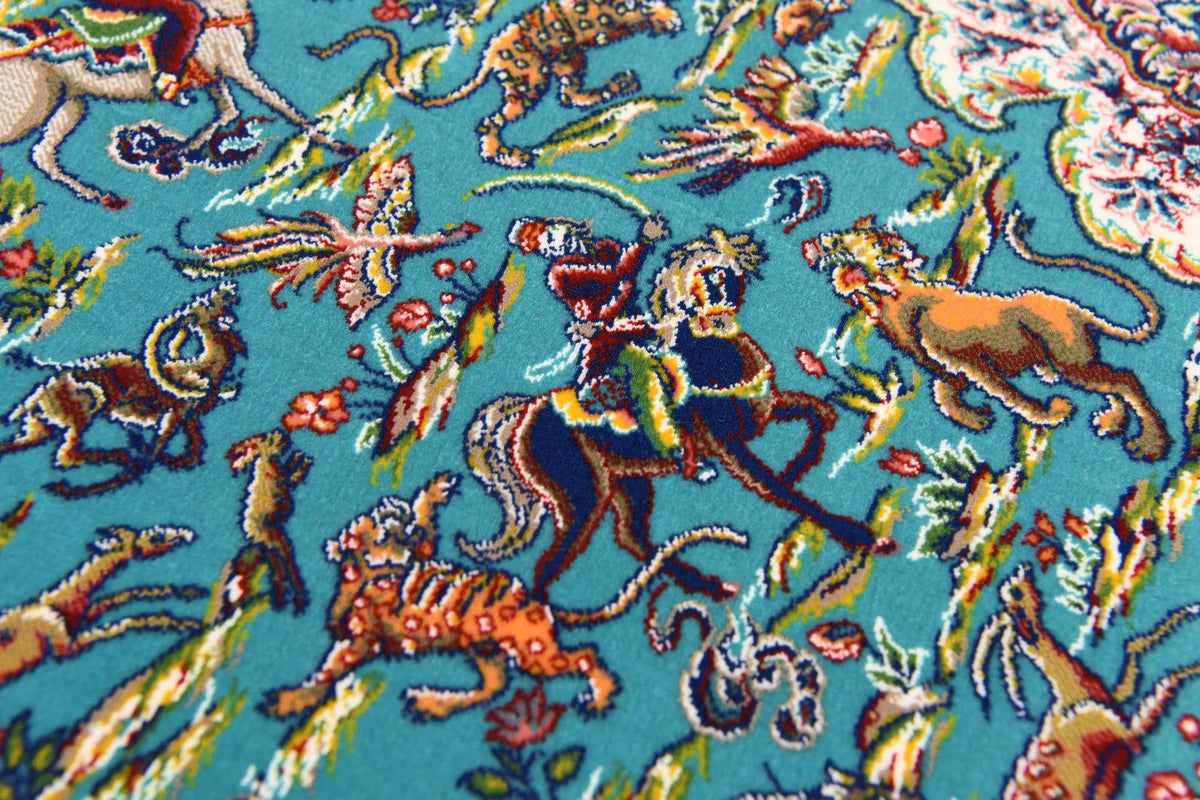 Läufer Teppich Dynasty in Türkis von Hadorn™ - Lifestyle Image