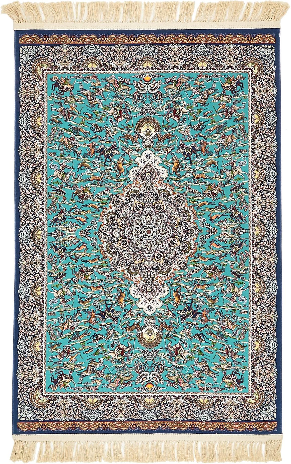 Läufer Teppich Dynasty in Türkis von Hadorn™ - Lifestyle Image