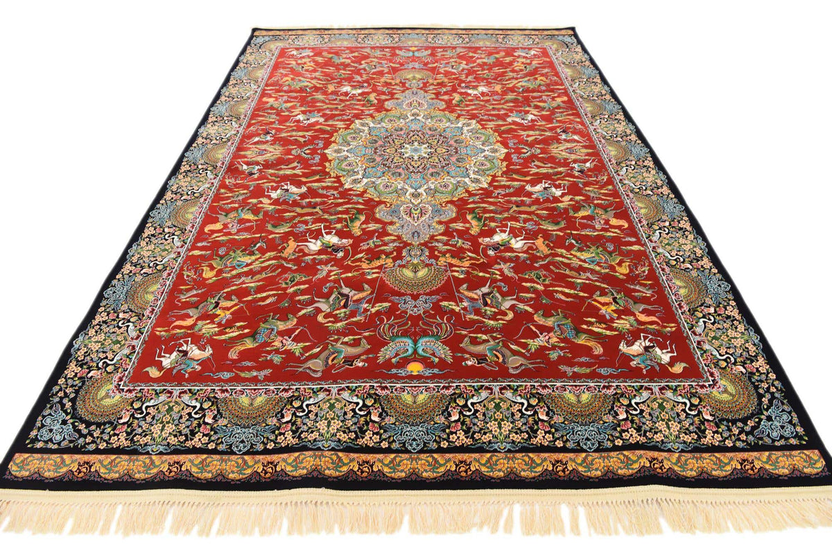 Rechteck Teppich Dynasty in Rot von Hadorn™ - Lifestyle Image