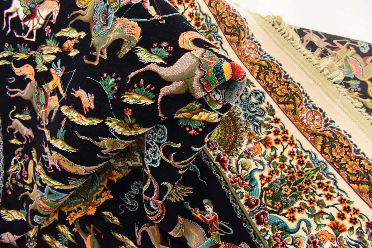Rechteck Teppich Dynasty in Schwarz von Hadorn™ - Lifestyle Image