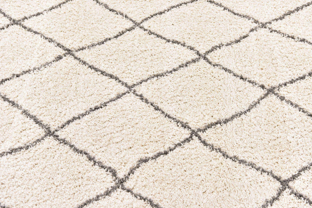 Rund Hochflorteppich Marrakesh Shag in Beige von Hadorn™ - Lifestyle Image