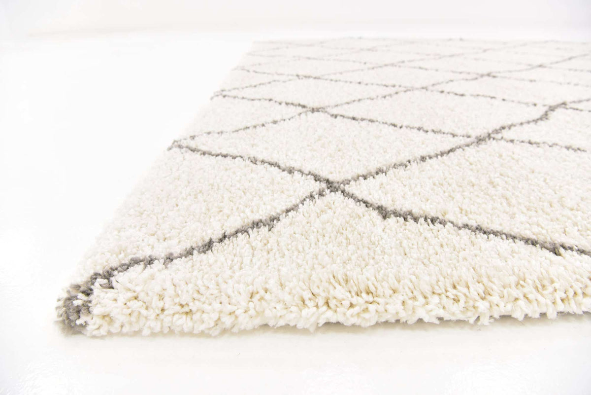 Quadratisch Hochflorteppich Marrakesh Shag in Beige von Hadorn™ - Lifestyle Image