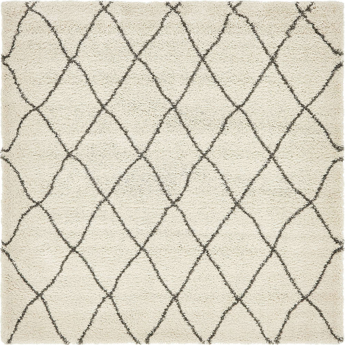 Quadratisch Hochflorteppich Marrakesh Shag in Beige von Hadorn™ - Lifestyle Image