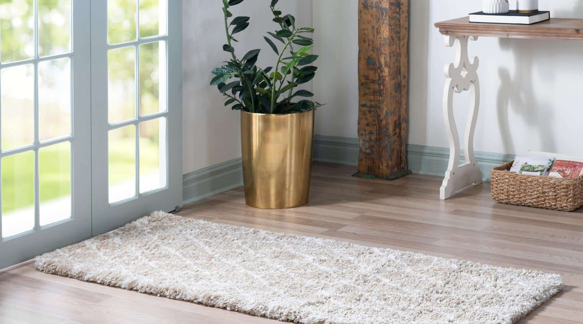 Läufer Hochflorteppich Marrakesh Shag in Dunkelgrau von Hadorn™ - Lifestyle Image
