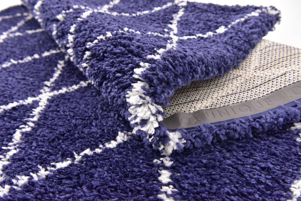 Rechteck Hochflorteppich Marrakesh Shag in Blau von Hadorn™ - Lifestyle Image