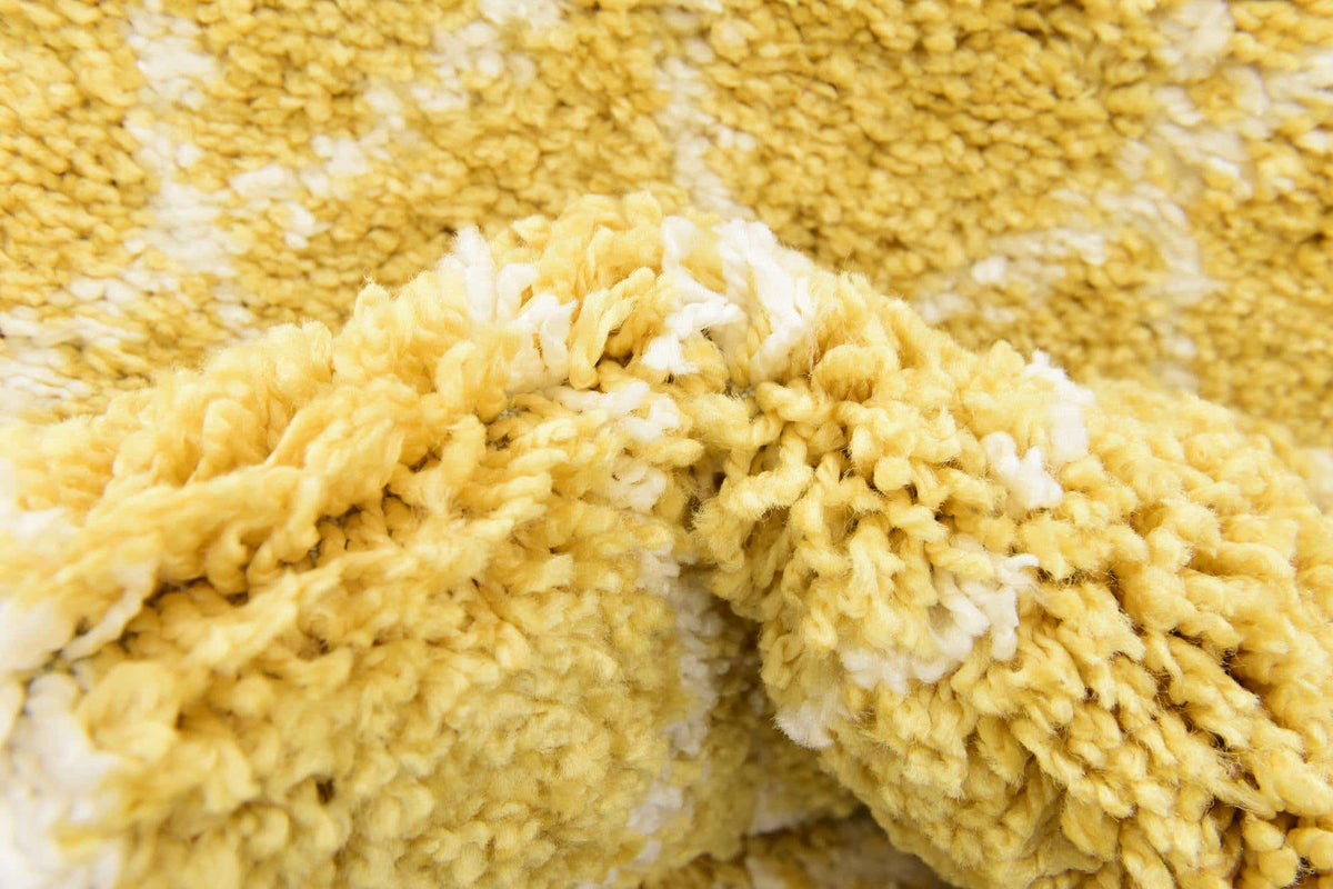 Läufer Hochflorteppich Marrakesh Shag in Gelb von Hadorn™ - Lifestyle Image