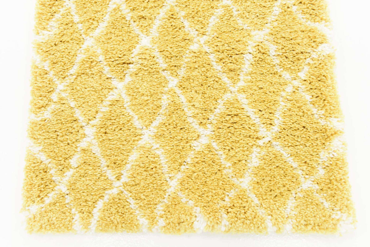 Läufer Hochflorteppich Marrakesh Shag in Gelb von Hadorn™ - Lifestyle Image