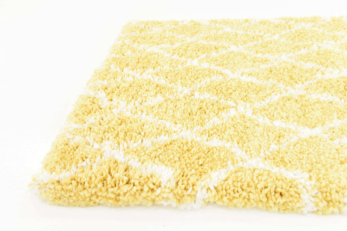 Läufer Hochflorteppich Marrakesh Shag in Gelb von Hadorn™ - Lifestyle Image