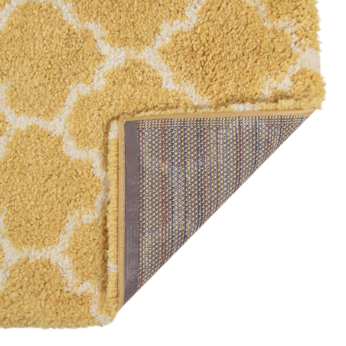Rechteck Hochflorteppich Marrakesh Shag in Gelb von Hadorn™ - Lifestyle Image