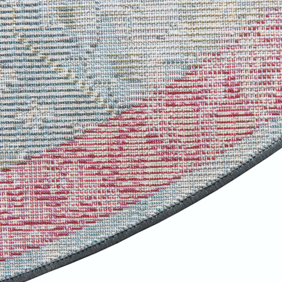 Rund Teppich Havana in Türkis von Hadorn™ - Lifestyle Image