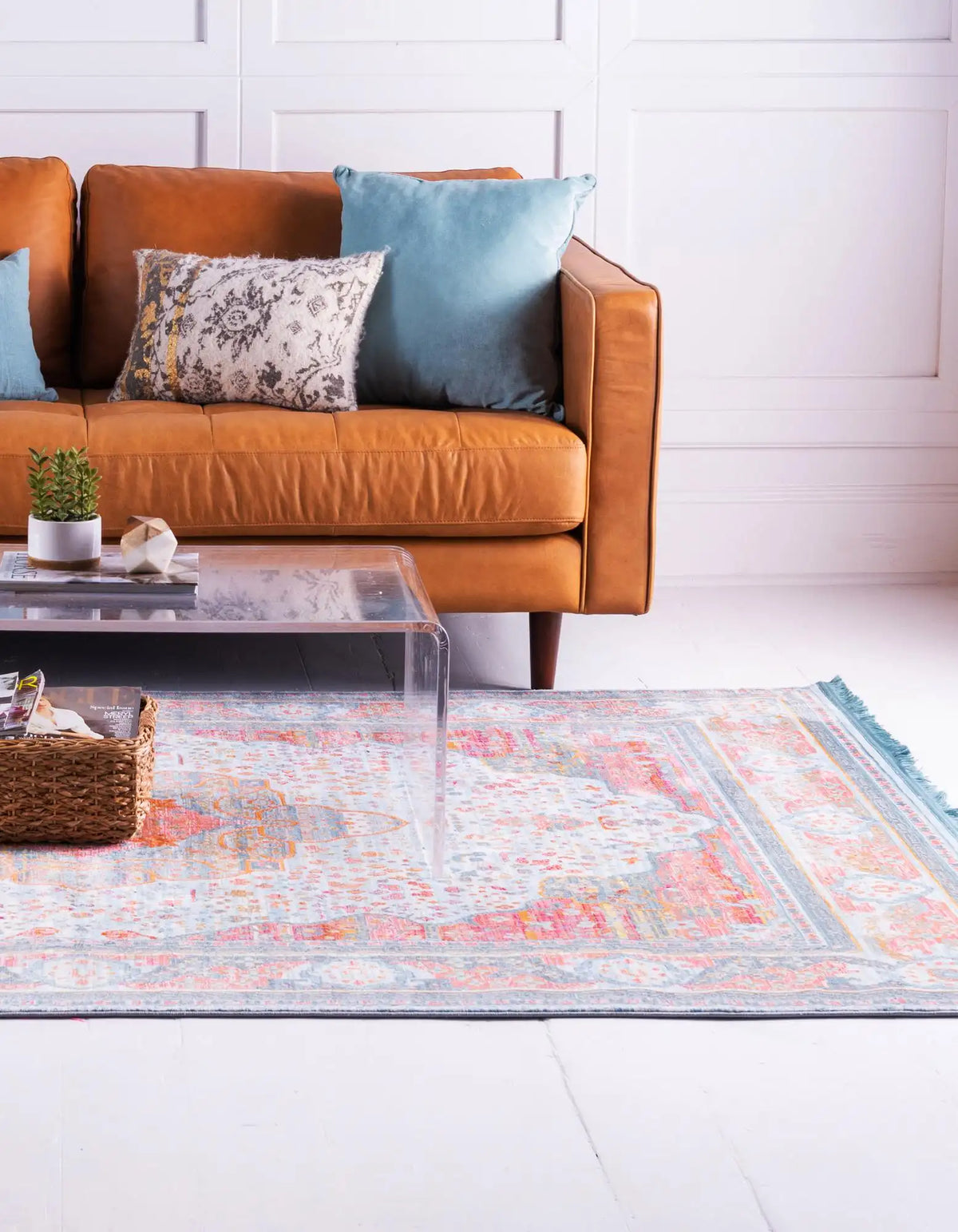 Rechteck Teppich Havana in Hellblau von Hadorn™ - Lifestyle Image