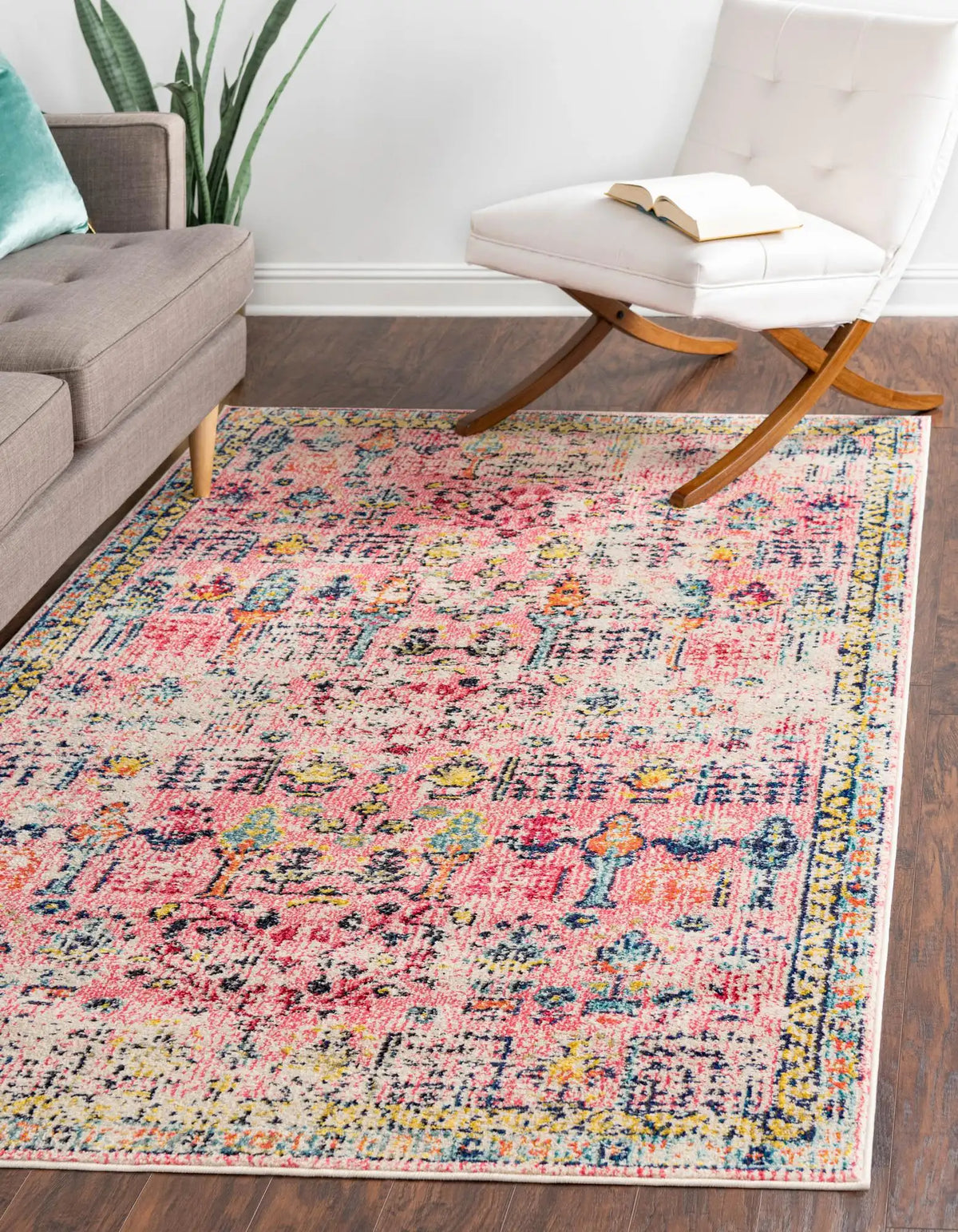 Rechteck Teppich Alta in Rosa von Hadorn™ - Lifestyle Image