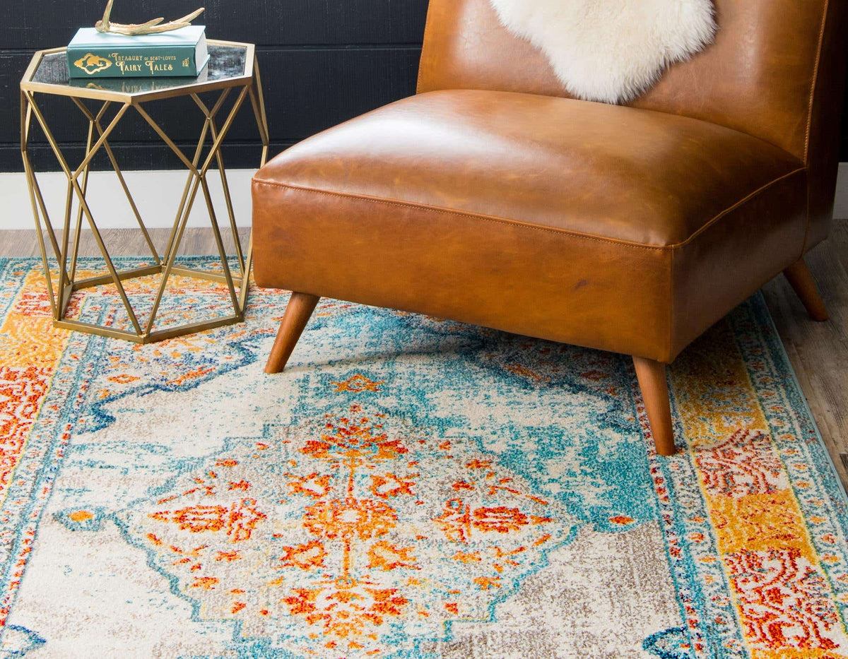 Rechteck Teppich Arte in Blau von Hadorn™ - Lifestyle Image