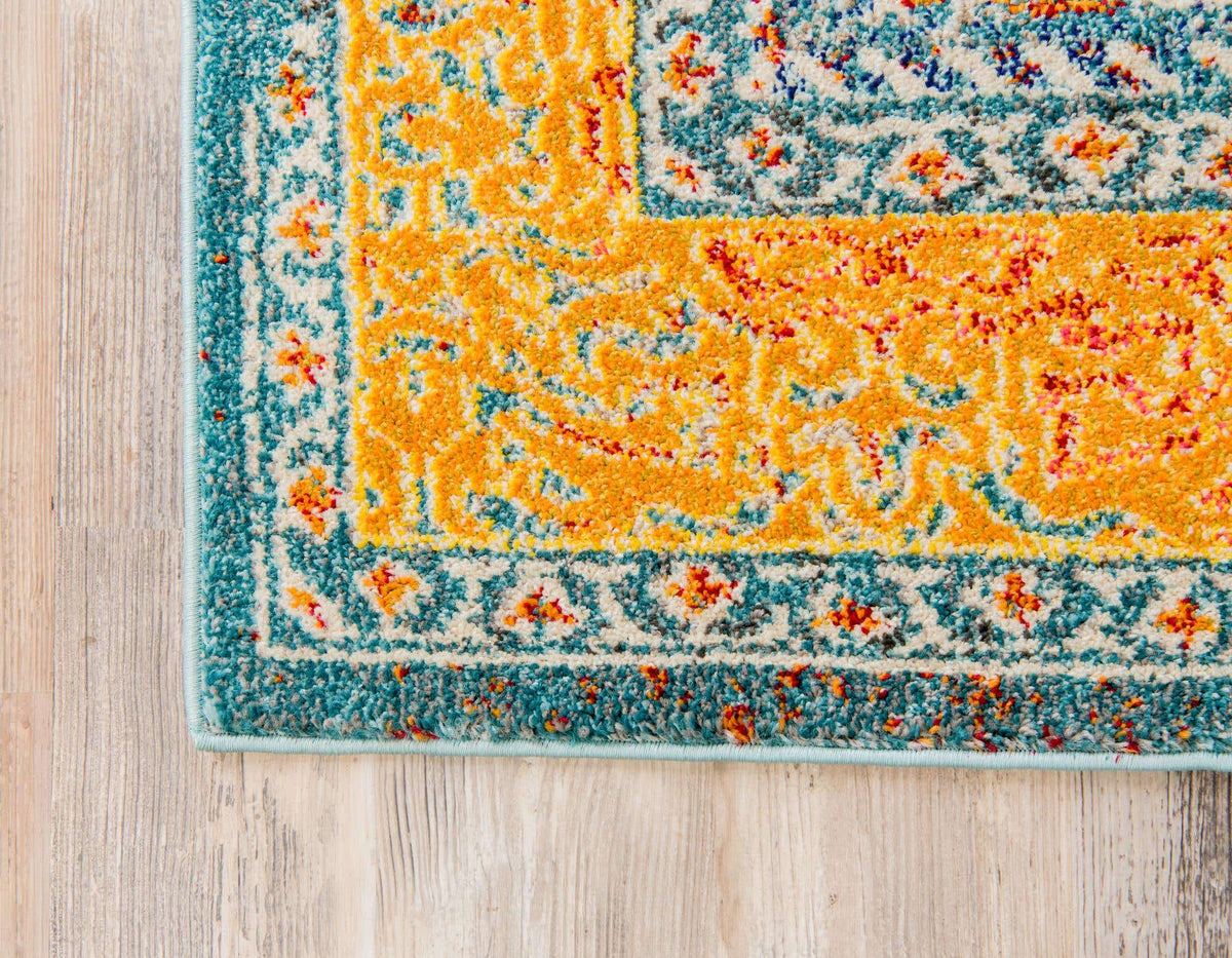 Rechteck Teppich Arte in Blau von Hadorn™ - Lifestyle Image