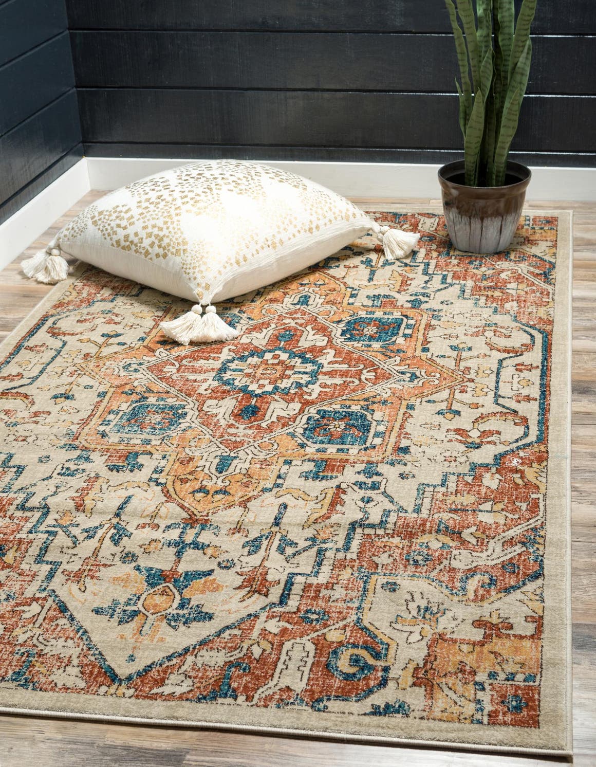 Rechteck Teppich Stockholm in Beige von Hadorn™ - Lifestyle Image