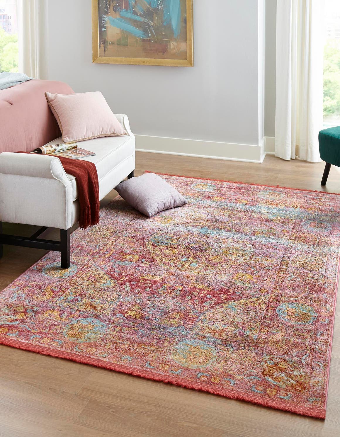 Rechteck Teppich Havana in Rot von Hadorn™ - Lifestyle Image