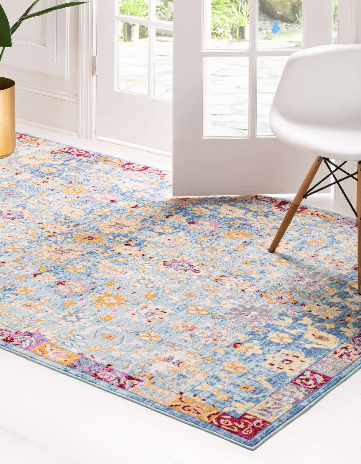 Rechteck Teppich Aqua in Blau von Hadorn™ - Lifestyle Image
