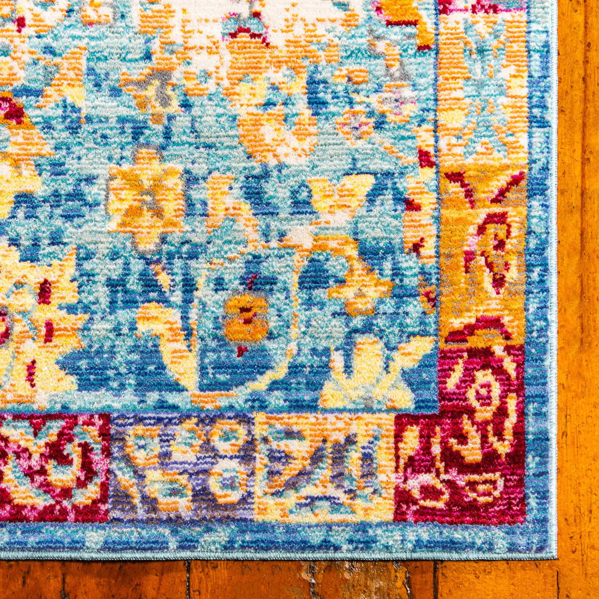 Rechteck Teppich Aqua in Blau von Hadorn™ - Lifestyle Image