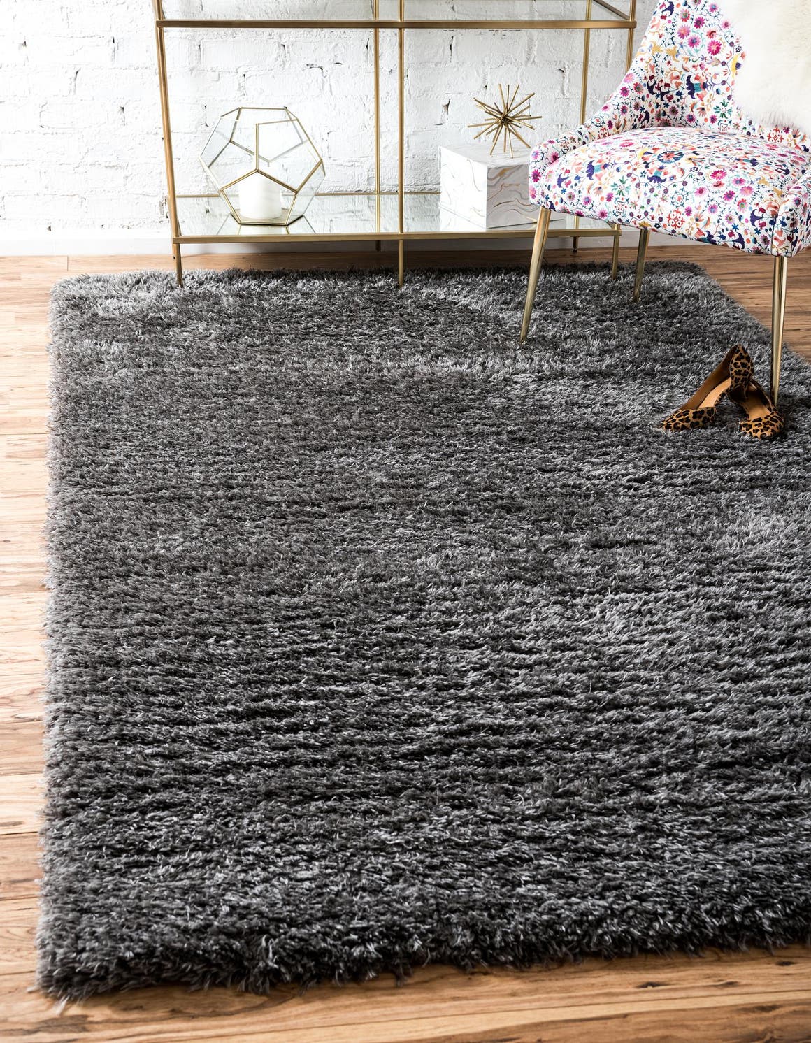 Rechteck Teppich Marilyn Monroe™ Glam Trellis in Grau von Hadorn™ - Lifestyle Image