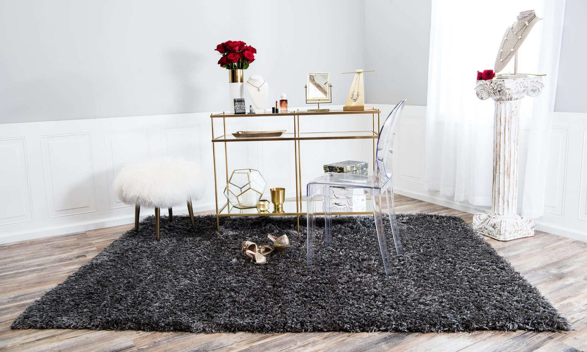 Rechteck Teppich Marilyn Monroe™ Glam Trellis in Grau von Hadorn™ - Lifestyle Image
