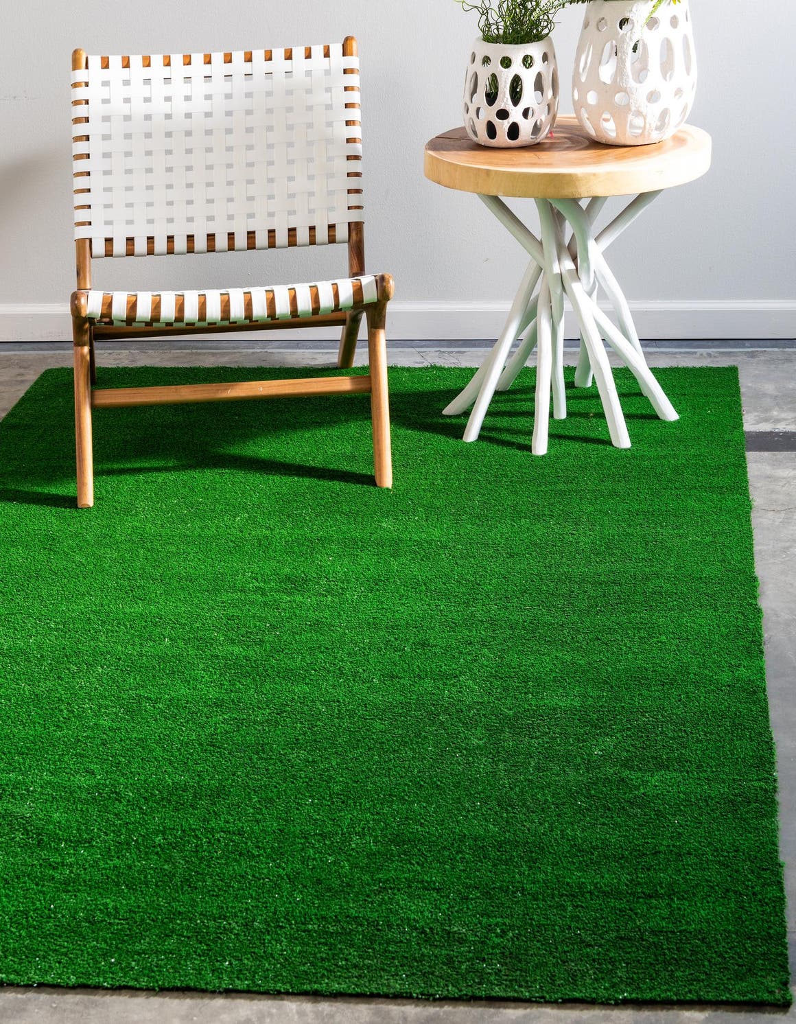 Rechteck Teppich Fairway Grass in Grün von Hadorn™ - Lifestyle Image