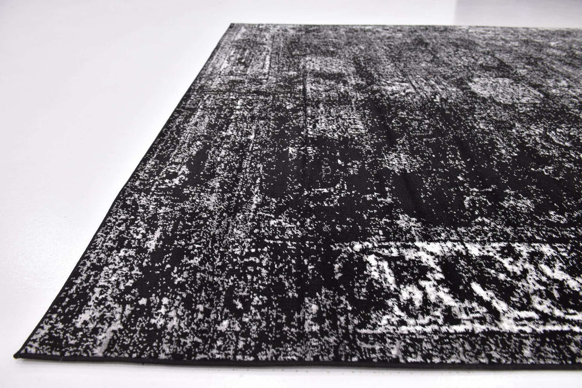Quadratisch Teppich Monaco in Schwarz von Hadorn™ - Lifestyle Image