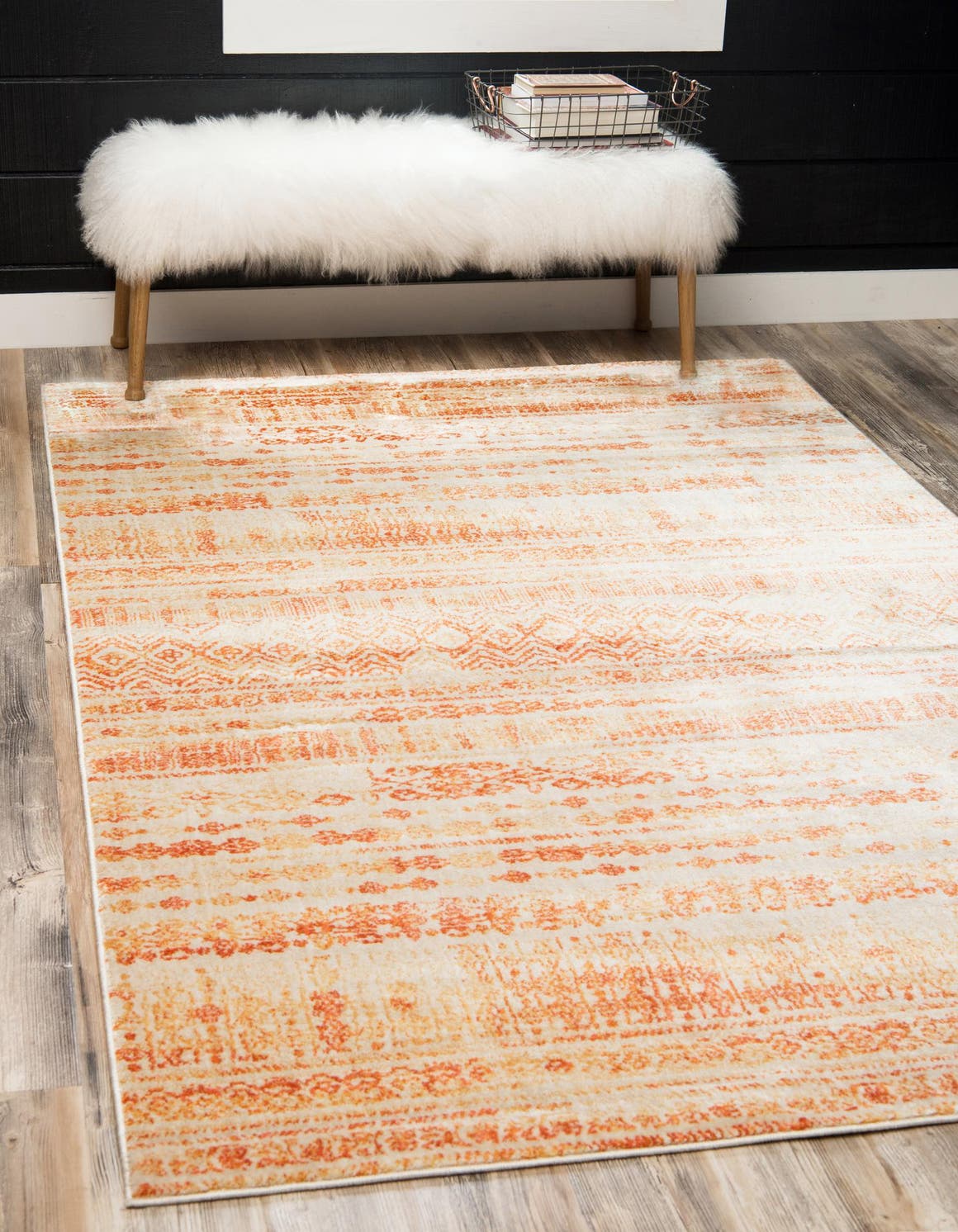 Rechteck Teppich Solaris in Orange von Hadorn™ - Lifestyle Image