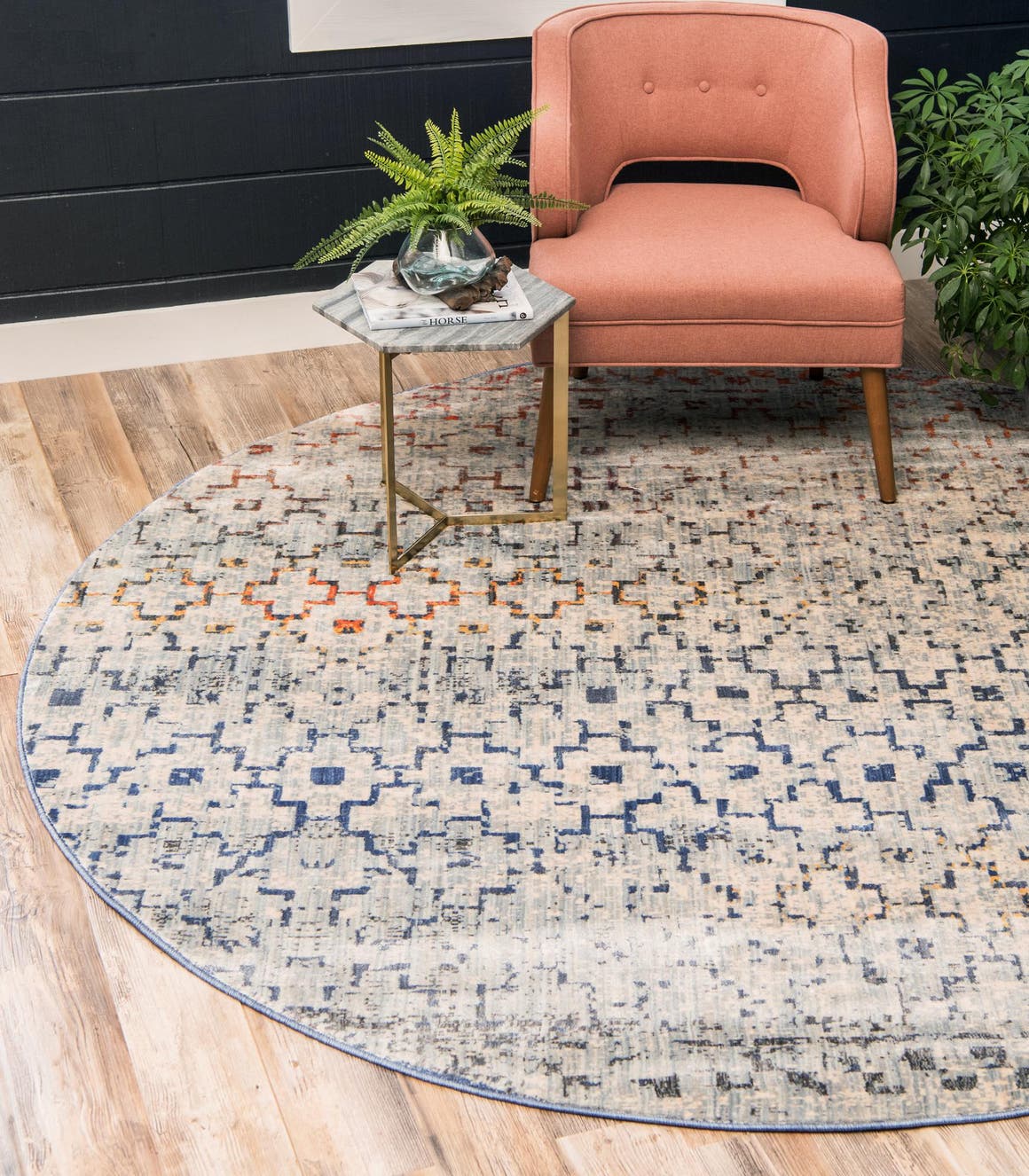 Rund Teppich Solaris in Mehrfarbig von Hadorn™ - Lifestyle Image