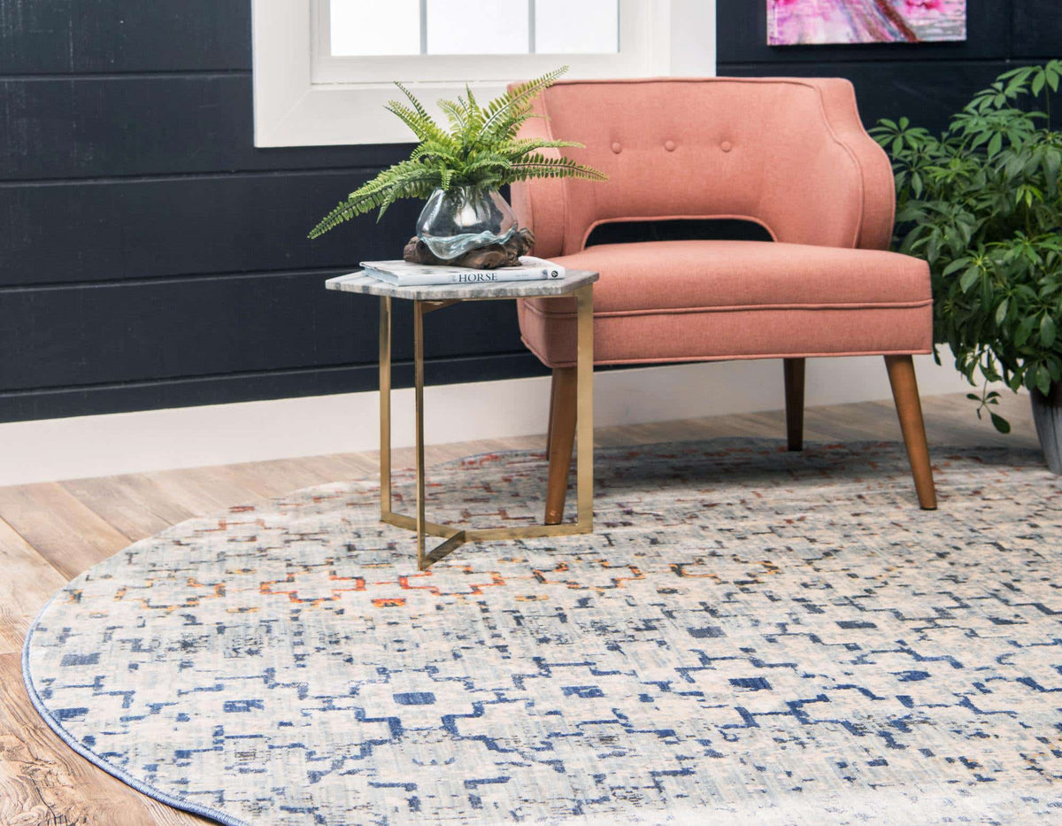 Rund Teppich Solaris in Mehrfarbig von Hadorn™ - Lifestyle Image