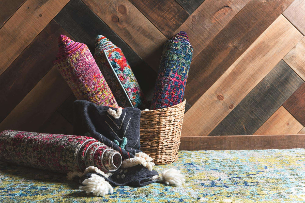 Rechteck Teppich Spectrum in Blau von Hadorn™ - Lifestyle Image