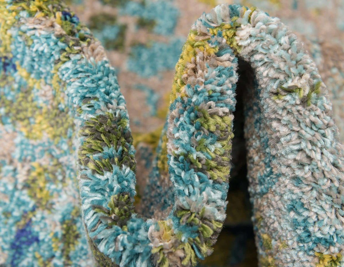 Rund Teppich Spectrum in Blau von Hadorn™ - Lifestyle Image