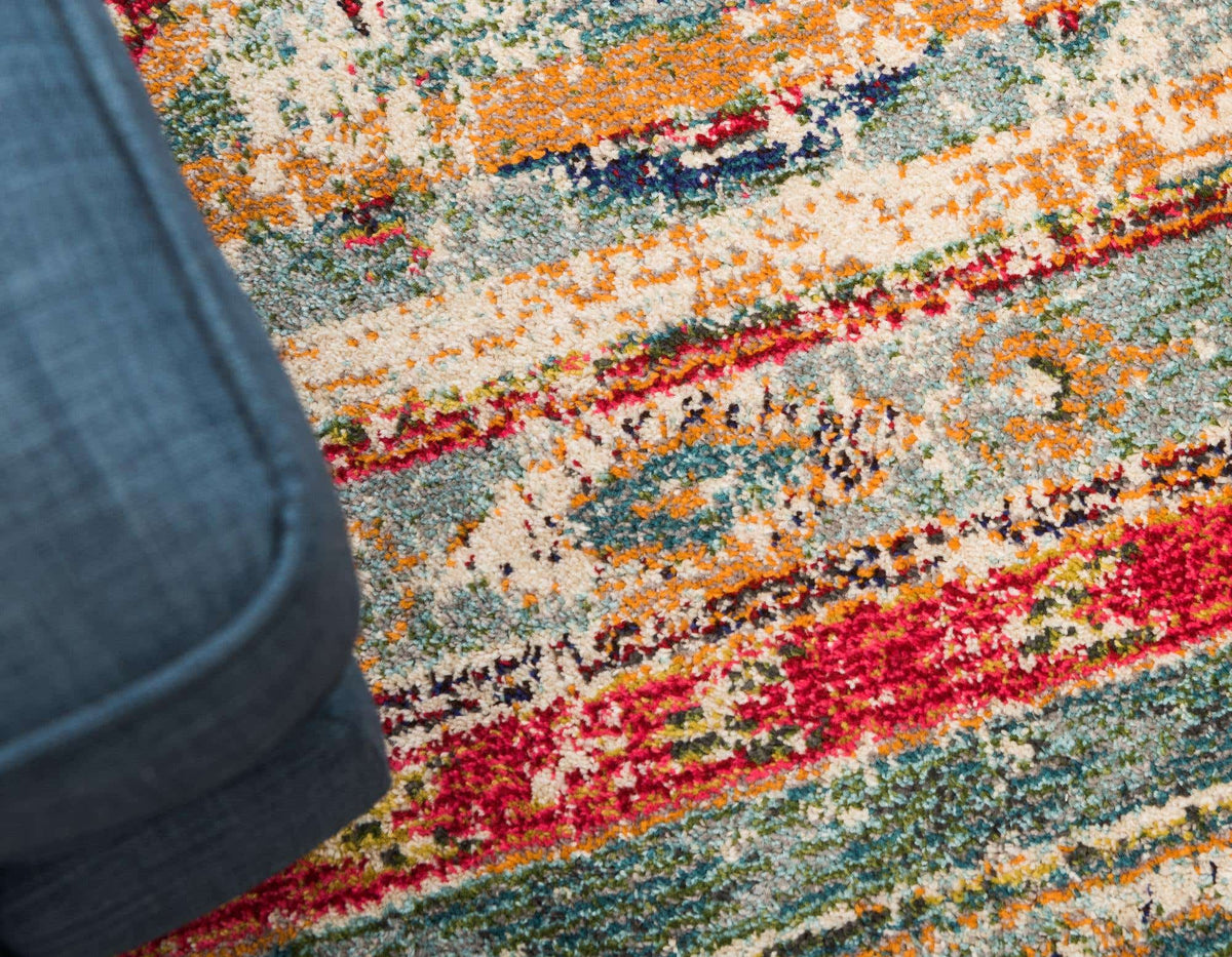 Rechteck Teppich Santa Fe in Blau von Hadorn™ - Lifestyle Image