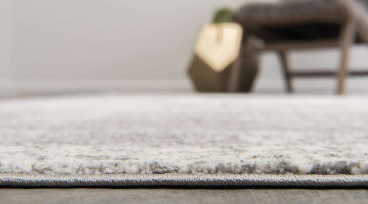 Rund Teppich Venice in Grau von Hadorn™ - Lifestyle Image