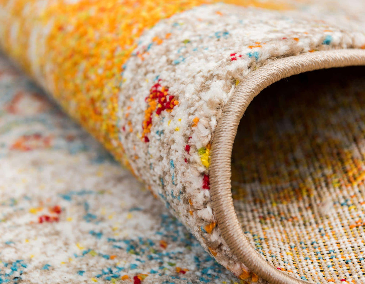 Rund Teppich Venice in Orange von Hadorn™ - Lifestyle Image